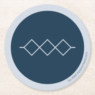 Posavasos Redondo De Papel Casa de alquiler