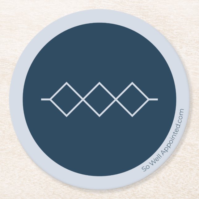 Posavasos Redondo De Papel Casa de alquiler (Anverso)