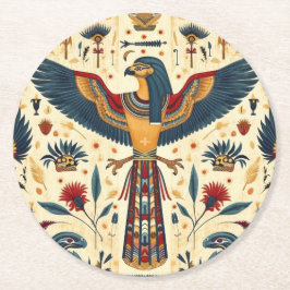 Posavasos Redondo De Papel Casas de oro del faraón"