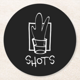 Posavasos Redondo De Papel Cáscaras redondas de papel