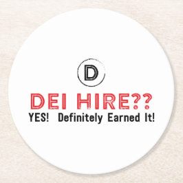 Posavasos Redondo De Papel catastro