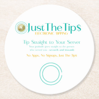 Posavasos Redondo De Papel catastro