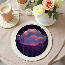 Posavasos Redondo De Papel Celestial Dreamy Cloud