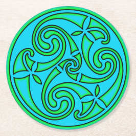 Posavasos Redondo De Papel Celtic Art & Design Paper Coasters