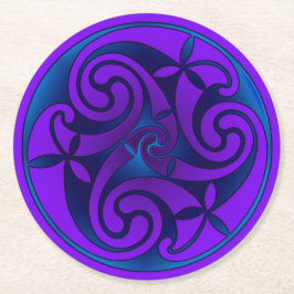 Posavasos Redondo De Papel Celtic Art & Design Paper Coasters