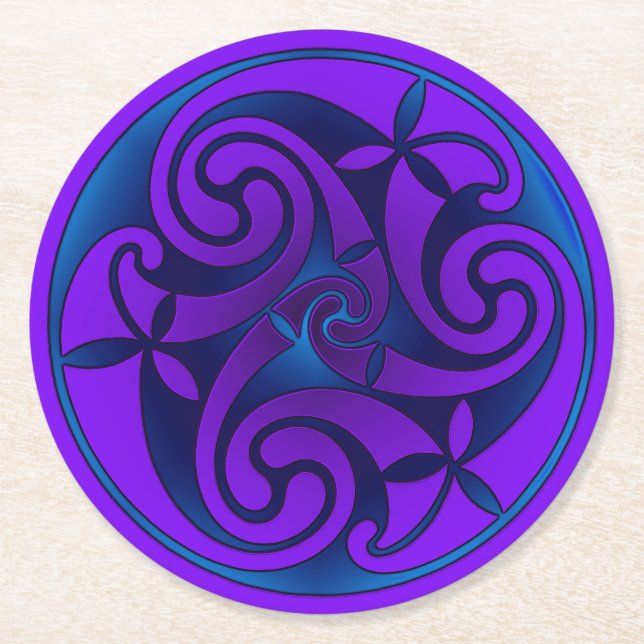 Posavasos Redondo De Papel Celtic Art & Design Paper Coasters (Anverso)