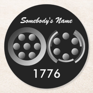 Posavasos Redondo De Papel Centesimal 1776 por Kenneth Yoncich