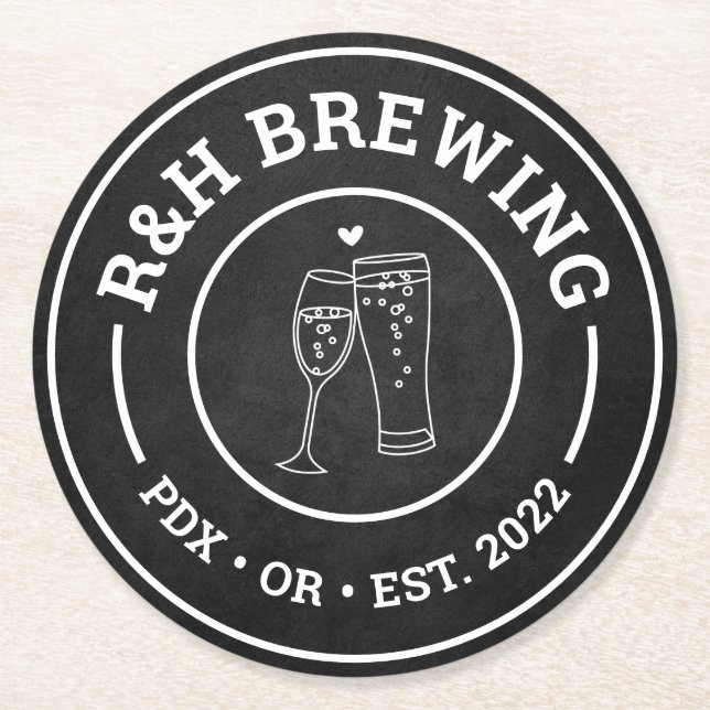 Posavasos Redondo De Papel Cervecería Boda Ducha Beer Beer Cocina De Pascua F (Anverso)