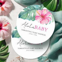 Chica de temas tropicales Baby Shower