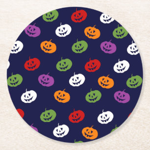 Posavasos Redondo De Papel Chica Disfraz De Halloween Fiesta De Cumpleaños