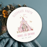 Posavasos Redondo De Papel Chicas rosados Tienden a Sleepover Fiesta de Cumpl<br><div class="desc">Si necesita cualquier otro producto o personalización que coincida,  por favor envíe un mensaje a través de Zazzle.</div>
