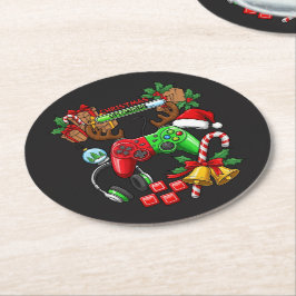 Posavasos Redondo De Papel Christmas