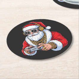 Posavasos Redondo De Papel Christmas