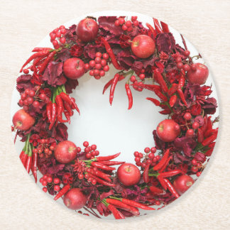 Posavasos Redondo De Papel Christmas D