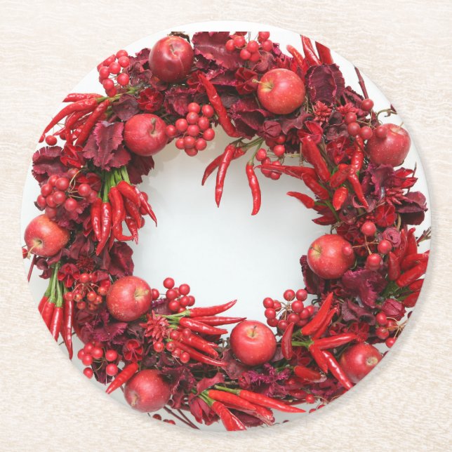 Posavasos Redondo De Papel Christmas D (Anverso)