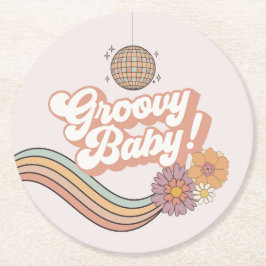 Posavasos Redondo De Papel Cinco es una fiesta de cumpleaños de Vibe de 5 año