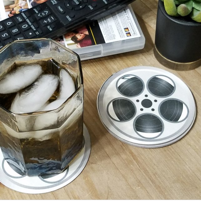Posavasos Redondo De Papel Cine Reel Home Theatre (Subido por el creador)