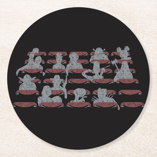 Posavasos Redondo De Papel Cinema hall of fame (Anverso)