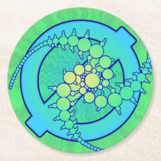 Posavasos Redondo De Papel Coaster de papel de Dimension KLL