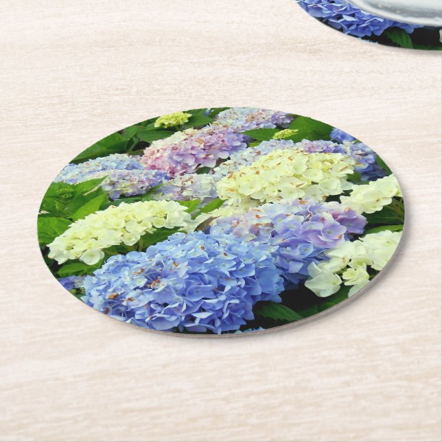 Posavasos Redondo De Papel COASTERS DEL FIESTA Hydrangea Mix-PAPER (En perspectiva)