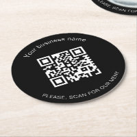 Código qr del menú del restaurante del bar de nego