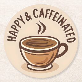 Posavasos Redondo De Papel Coffee Lover Club Coaster