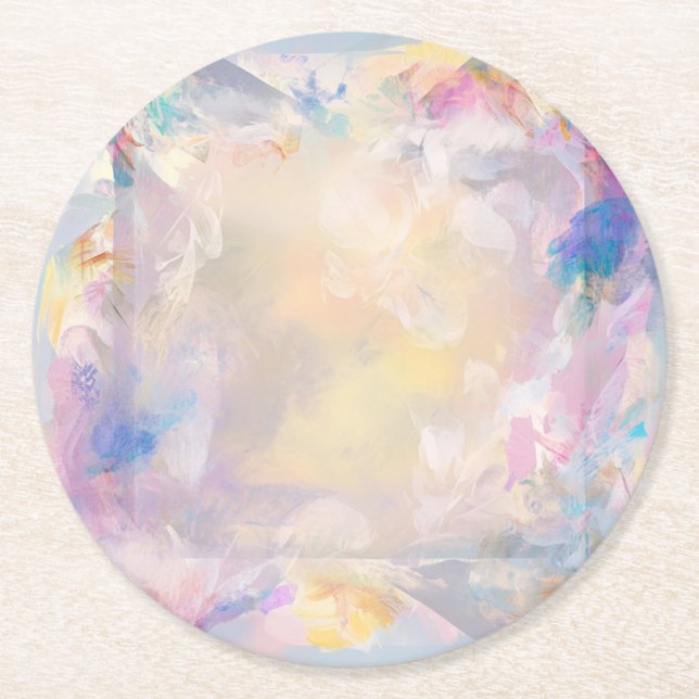 Posavasos Redondo De Papel Colas de papel de Mahalia (Anverso)