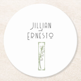 Posavasos Redondo De Papel Colección Lily of Valley || Napkins White Personal