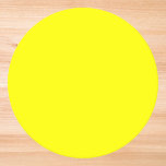 Posavasos Redondo De Papel Color sólido neón amarillo<br><div class="desc">Color sólido amarillo neón. Un tono llamativo y llamativo de amarillo brillante que llama la atención al instante. Este tono vívido evoca el calor radiante de la luz del sol y la energía alegre de un girasol en plena floración. Este llamativo amarillo le da un toque fresco y dinámico.</div>