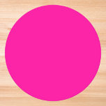 Posavasos Redondo De Papel Color sólido neón rosado<br><div class="desc">Un rosa vibrante y electrizante,  lleno de energía y emoción. Recordatorio de los signos de neón que iluminan la bulliciosa vida nocturna de una ciudad o los vivos tonos de las flores tropicales,  este color es audaz,  lúdico y sin remordimientos. Perfecto para hacer una declaración llamativa.</div>