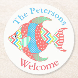 Posavasos Redondo De Papel Coloridas Estaciones De Papel Personalizado De Pes