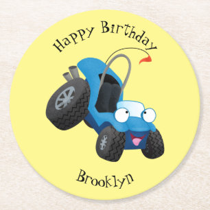 Posavasos Redondo De Papel Cómprate dune buggy fuera del personalizado del ve