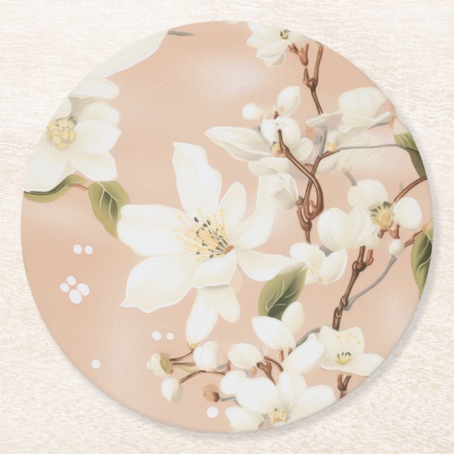 Posavasos Redondo De Papel "Conjunto de escayola para el culetero de Petal" (Anverso)