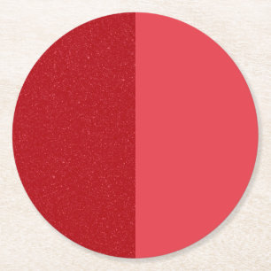 Posavasos Redondo De Papel Conjunto de montañas rusas personalizadas Rojo div