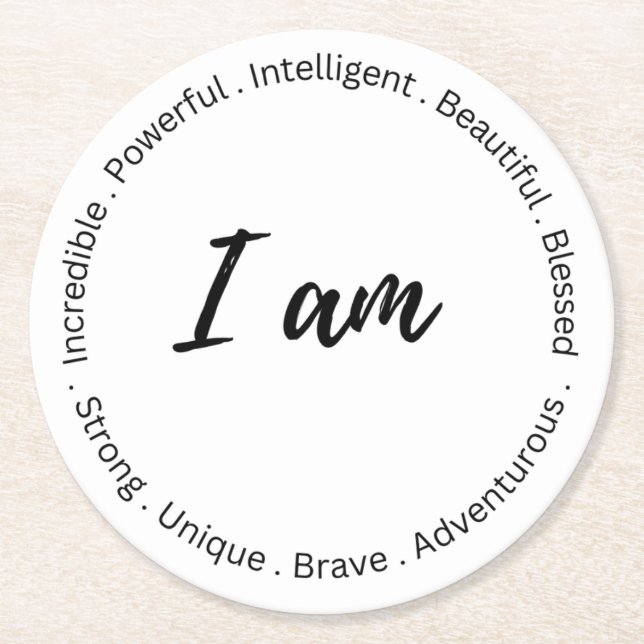 Posavasos Redondo De Papel costa inspiradora (Anverso)