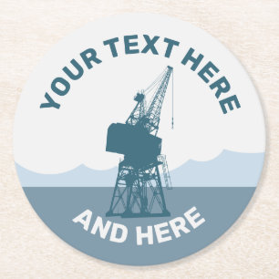 Posavasos Redondo De Papel Crane del patio