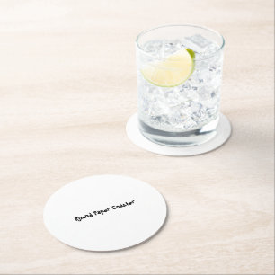 Posavasos Redondo De Papel Crea tu propio redondo de 4" x 4" personalizado