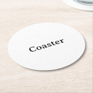 Posavasos Redondo De Papel Crea tu propio simple personalizado