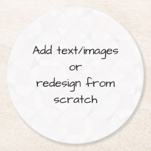 Posavasos Redondo De Papel Crear su propio personalizado