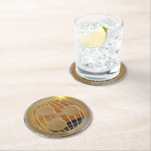 Posavasos Redondo De Papel Cripto XRP de Ripple