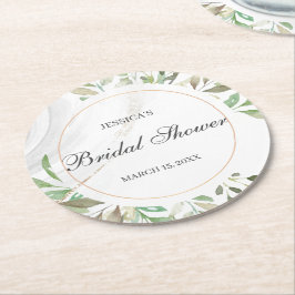 Posavasos Redondo De Papel Cubierta acuática Ducha Redonda Papel Residuo