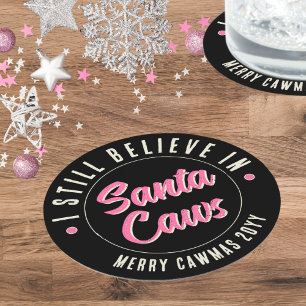 Posavasos Redondo De Papel Curioso que creo en el Fiesta de Navidades de Sant