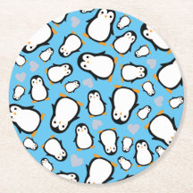 Cute pingüino Baby Shower Blue Boy