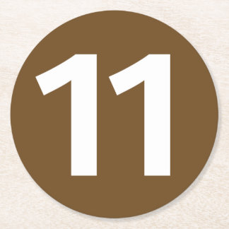 Posavasos Redondo De Papel Dessous-de-verre Métro de Paris ligne 11