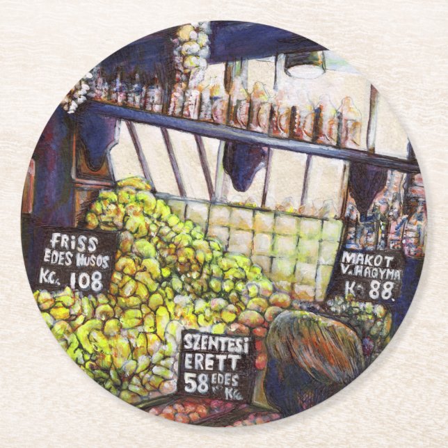 Posavasos Redondo De Papel Dimensiones de la curiosidad (Anverso)