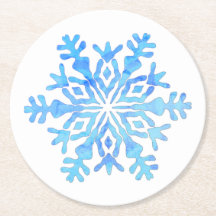 Diseño de copo de nieve azul