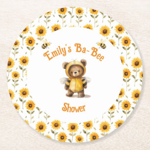 Posavasos Redondo De Papel Ducha De Ba Bee De Abeja De Miel Cuta