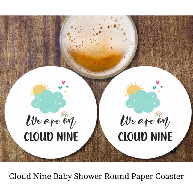 Posavasos Redondo De Papel Ducha de Cloud Nine Baby  (Subido por el creador)