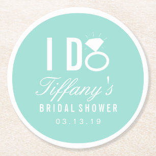 Posavasos Redondo De Papel Duchas - Hago duchas de novias