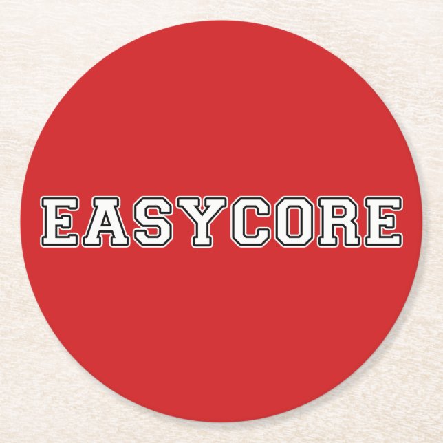 Posavasos Redondo De Papel Easycore (Anverso)
